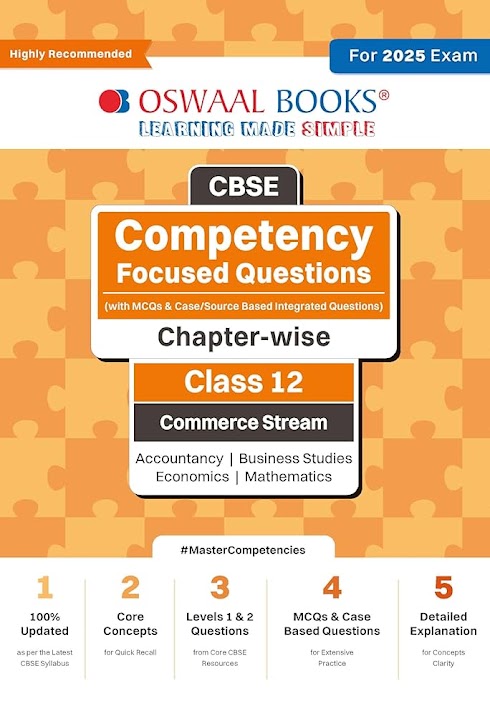 Oswaal Books Cbse Competency Focused Questions class 12